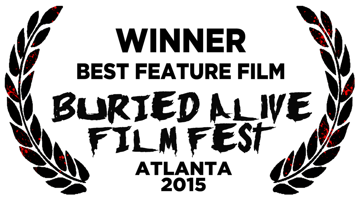 CurtainTheMovie's tweet photo. Truly honored to be awarded BEST FEATURE by @BuriedAliveFF! Make no mistake: Atlanta loves shower curtains! #Splitzy https://t.co/cNI1Cg055p