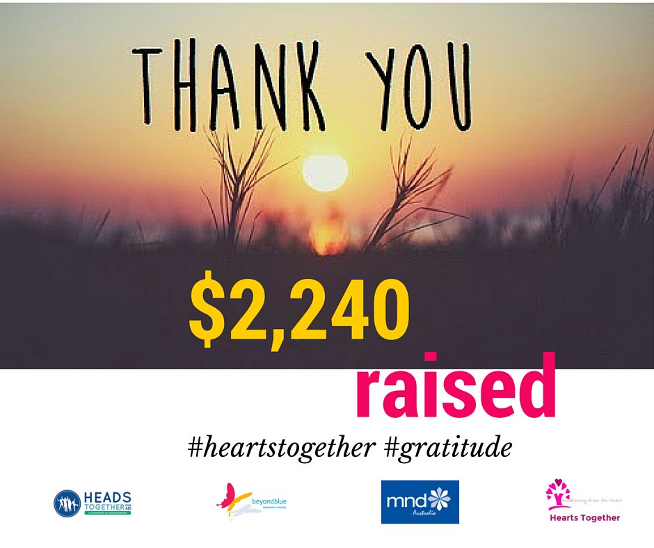 Supporting #mndaustralia #beyondblue <a href="/Heads2getherABI/">Heads Together</a> #heartstogether