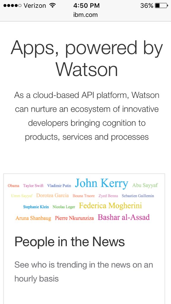 hbgillis's tweet photo. @IBMbigdata Watson- the #OSS  that helps you "outthink" yourself, and your ideas, for the benefit of others. #UAB140 https://t.co/gAsqanhen0
