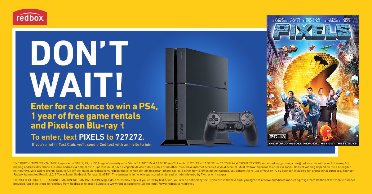 Redbox ps4 hotsell