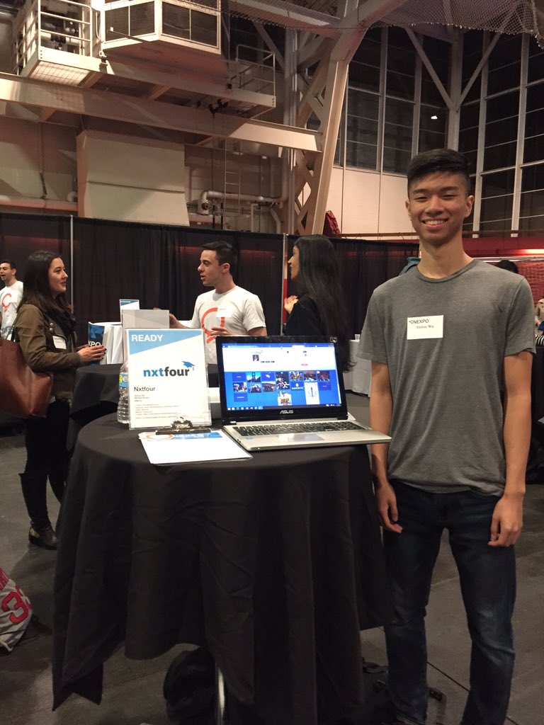 nxtfour's tweet photo. Nxtfour co-founder Shihua Wu demoing the Nxtfour website#NEXPO https://t.co/BlqTMXrZzq