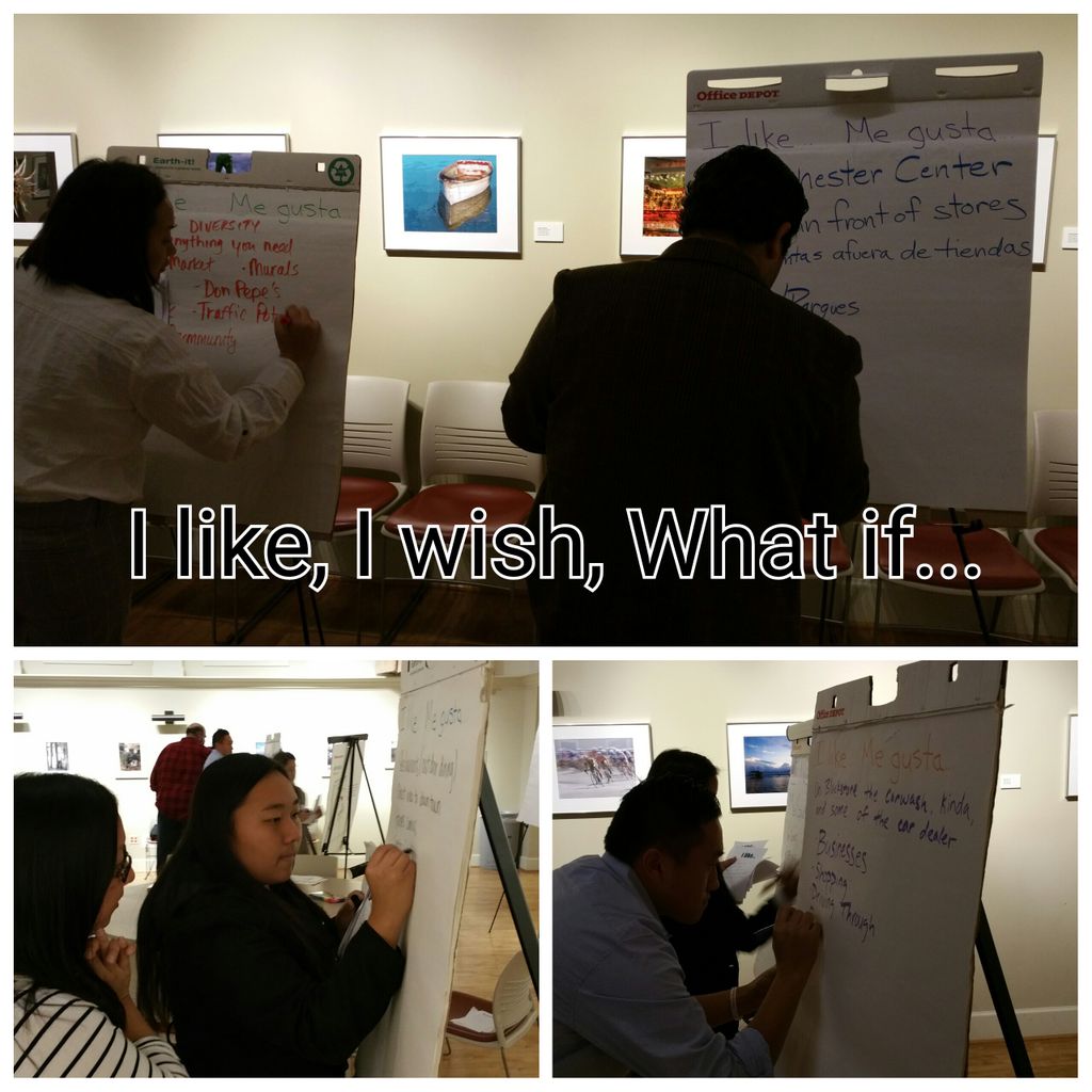 BetterBlckstone's tweet photo. Large group discussion about a #BetterBlackstone #WeekOfDiscovery @RethinkPlaces https://t.co/pZmJXUVt82
