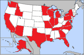 softwarnet's tweet image. @ShawnMusgrave @csoghoian @necir US map of states that are using #StringRays