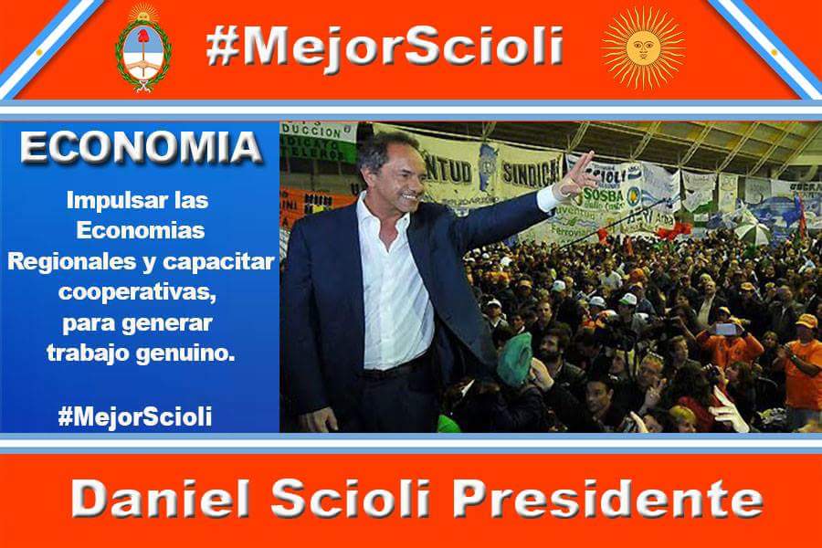 GanaScioli's tweet photo. Por una economía donde todos los argentinos estén incluidos #MejorScioli https://t.co/OaFjYVpuyZ