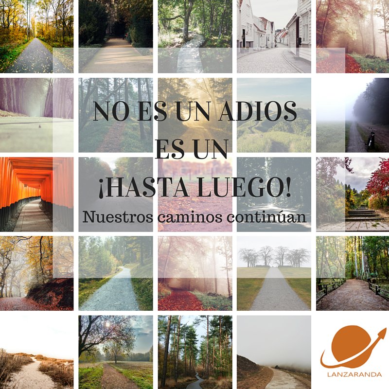 Lanzaranda's tweet photo. Hoy cerramos nuestras #rrss en @Lanzaranda continuamos juntos en este nuevo camino. @Lanzaderas_EES https://t.co/CSjRHcTYeC