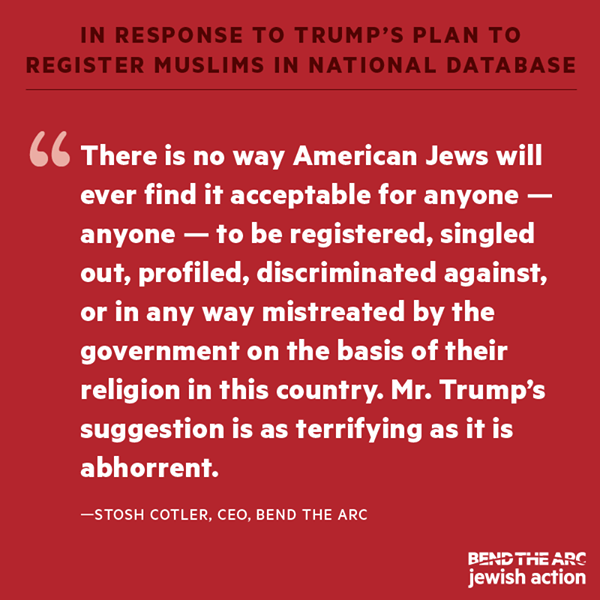 As a Sikh, I'm thankful to Jewish Americans for condemning Trump's plan to register Muslims in a national database