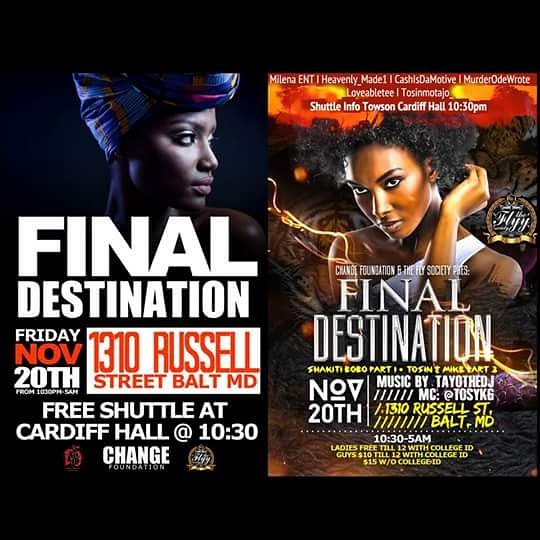 robstyles_photo's tweet photo. #FINALDESTINATION LIVE tomm night Paradox 1310 russell street https://t.co/JsIKyMWlBO