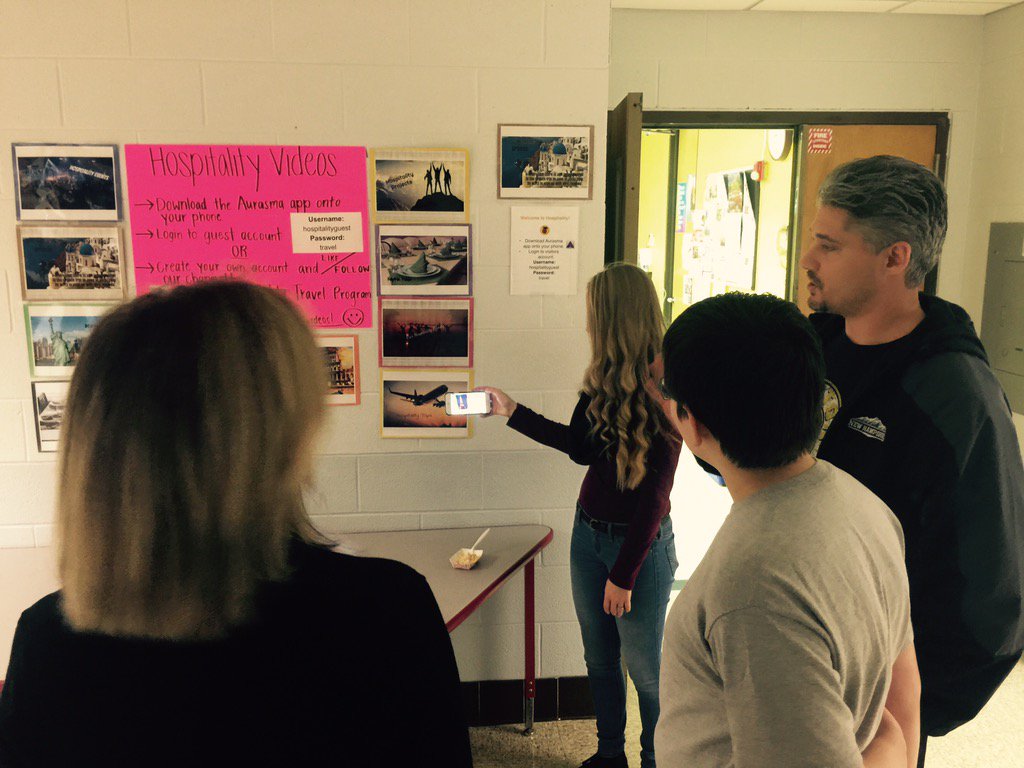 michaelsextonsr's tweet photo. Hospitality Ss @novantravelers showcase program at open house w @aurasma app @WeAreWACTC #novanpride https://t.co/9BWXZ4BBil
