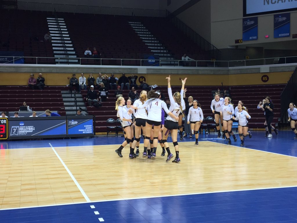 NCAA Division III (@ncaadiii) on Twitter photo The 3rd #d3vb quarterfinal match was a hard fought battle, but in the end <a href="/CLUSports/">Cal Lutheran Athletics</a> came out on top vs. <a href="/GoUBears/">Bowdoin Athletics</a>! The 3rd #d3vb quarterfinal match was a hard fought battle, but in the end <a href="/CLUSports/">Cal Lutheran Athletics</a> came out on top vs. <a href="/GoUBears/">Bowdoin Athletics</a>!