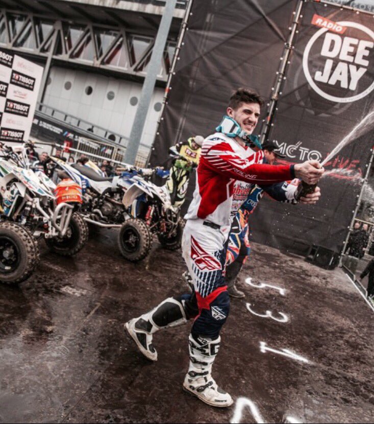 Edgars_Mengelis's tweet photo. EICMA Motolive Quad SX race was awesome. Happy about my performance, got 2nd place. High five to #byrapport. #EM95 https://t.co/GiETZUQcBq