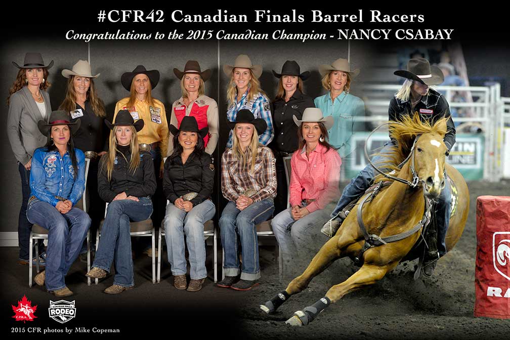 Congrats #CFR42 barrel racers &amp; Nancy Csabay - 2015 Ladies Barrel Racing Champion!! fb.me/4pvQdxlYz