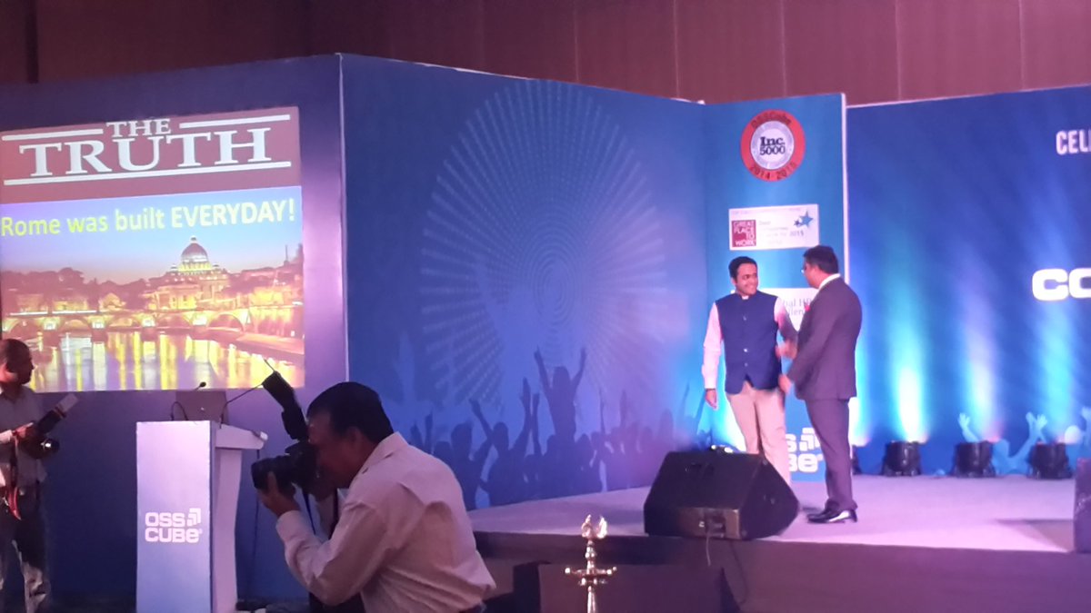 SachinKhurana05's tweet photo. Great to see two great #entrepreneurs together on stage @LeoRastogi & @rajivtalreja at #Conclave15 #inspiration https://t.co/wf5WwtiqQN