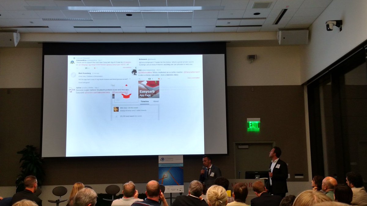 DiabetesMine's tweet photo. The brothers behind @Easycarbproject are Luka &amp; Klemen Zupancic. #DData15 https://t.co/2HTLrcAa2D