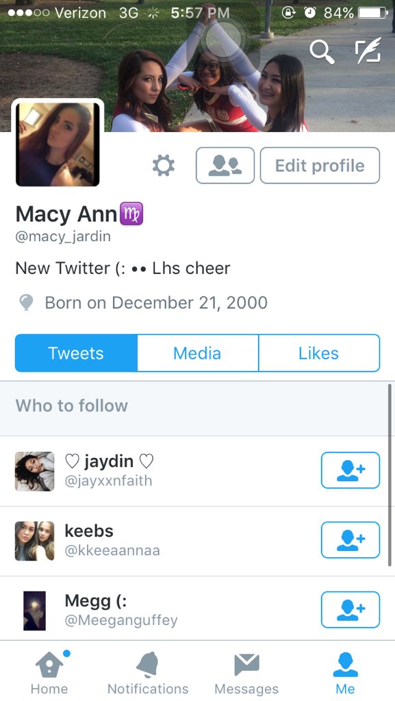 itsmacy342's tweet photo. lol follow my new Twitter bc ppl like to hack this one!!!! @macy_jardin https://t.co/ot1KbS9usr