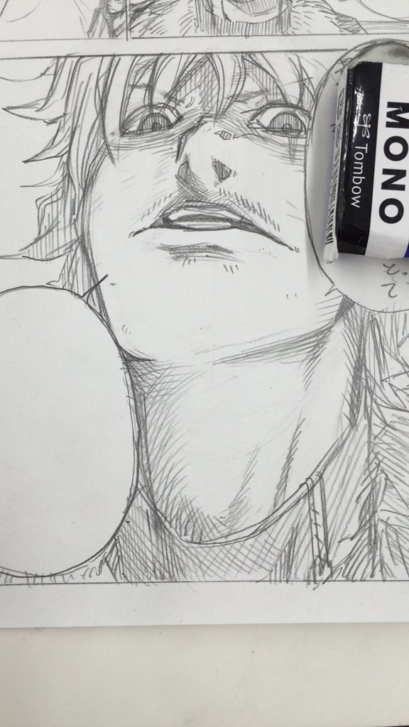 ネーム描いてると好きな顔とかシーンだけに書き込みを入れる悪い癖を治したい。。 