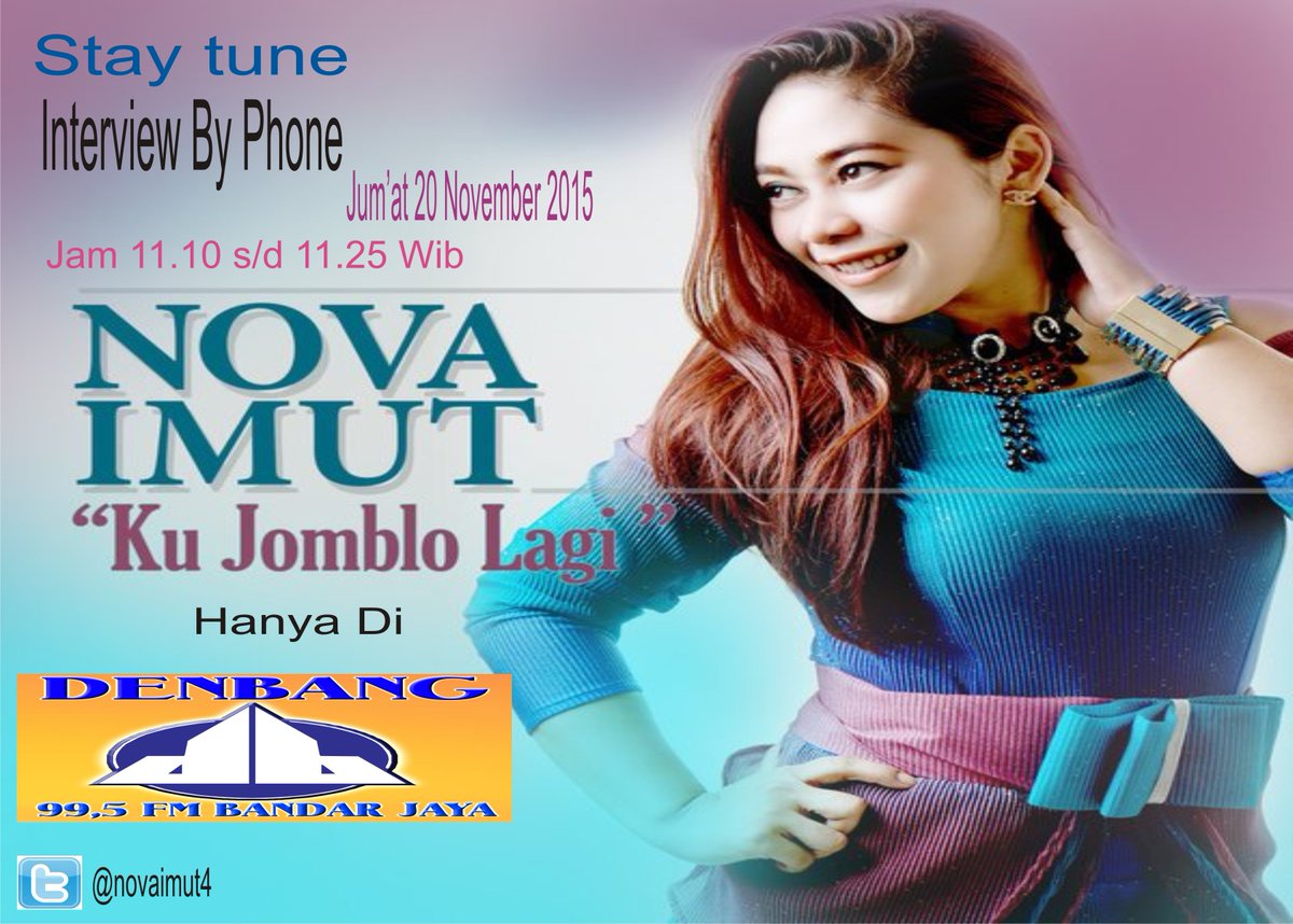 #Hariini #InterviewPhoner <a href="/novaimut4/">nova imut</a> #KuJombloLagi <a href="/Denbang_Lampung/">#Denbang30MakinHITS</a> jam 11.10 Wib <a href="/elmitra95fm/">Radio Orang Sukabumi</a>