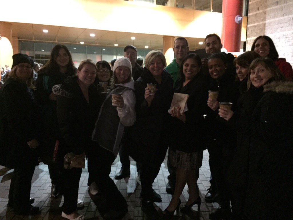 Thanks to the Bayshore ladies for stopping by <a href="/ysb_bsj/">Youth Services Bureau</a> with <a href="/TimHortons/">Tim Hortons</a> to keep us warm at the sleep out!  #amazing