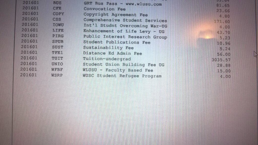 SpottedLaurier's tweet photo. Anyone else realize we are now paying a student refugee program fee.....? https://t.co/LqZiUmwftW