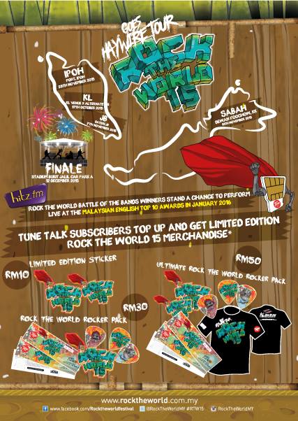 #IPOH Nov 28, 2015 #RTW15 #GoesHaywireTour P.O.R.T.
12pm - #BOTB
8pm - <a href="/AHMband/">An Honest Mistake</a> <a href="/kidsonthemovehc/">KIDS ON THE MOVE</a> <a href="/naratukd/">Naratu</a> ++