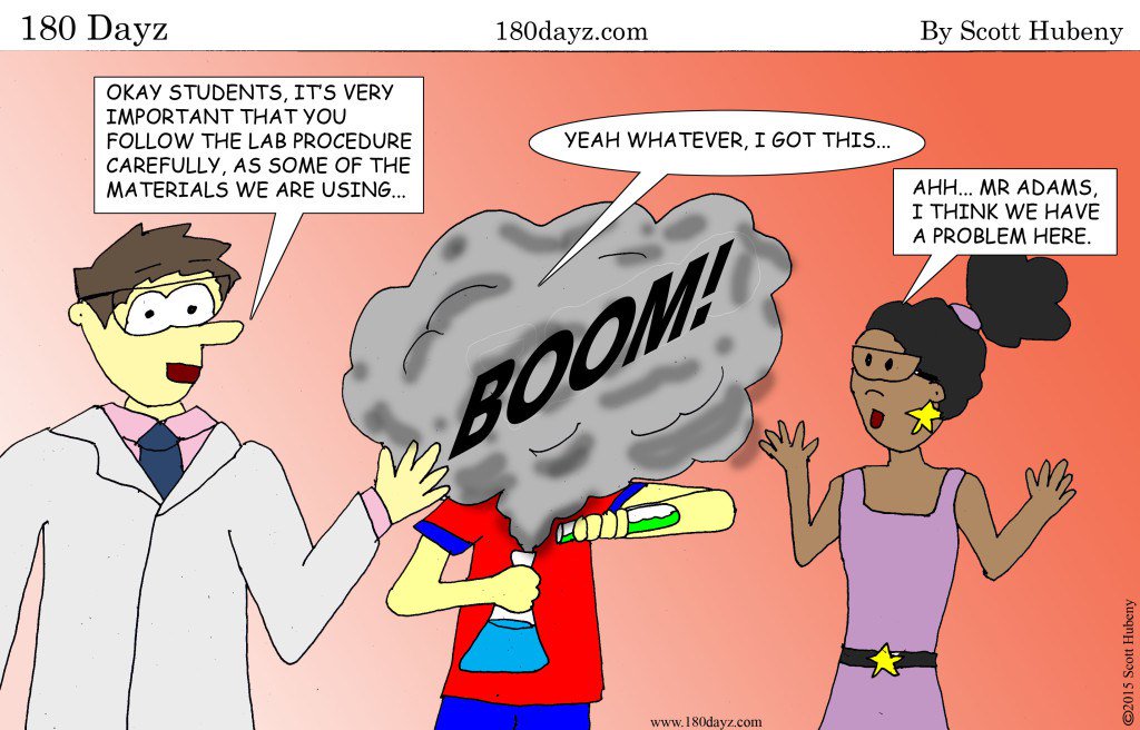 180Dayz's tweet image. the importance of following the procedure #180Dayz #labprocedure #schoolcomics #schoolhumor… 180dayz.com/2015/11/the-im…