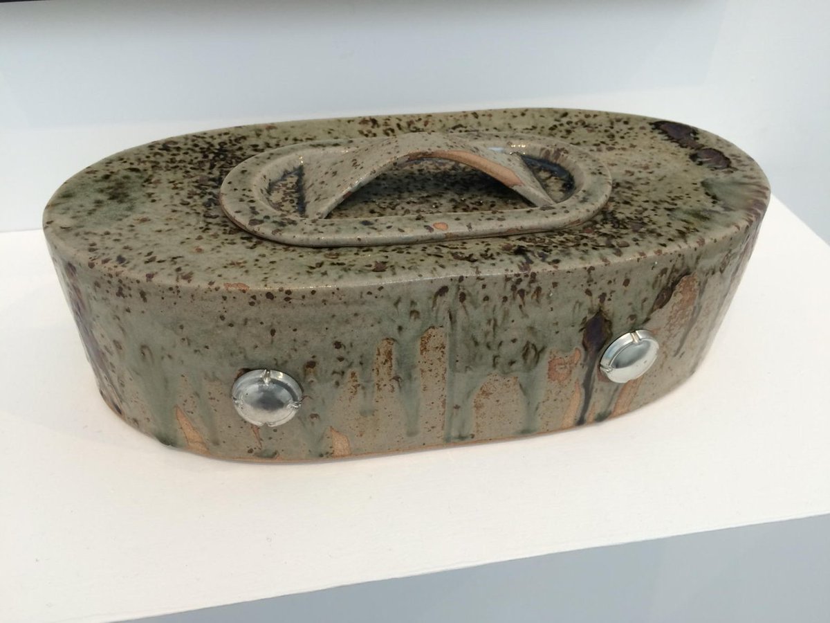 l_d's tweet photo. Ceramic Double Pinhole Camera (and print), Michael Potter. https://t.co/cfYze5t4rt