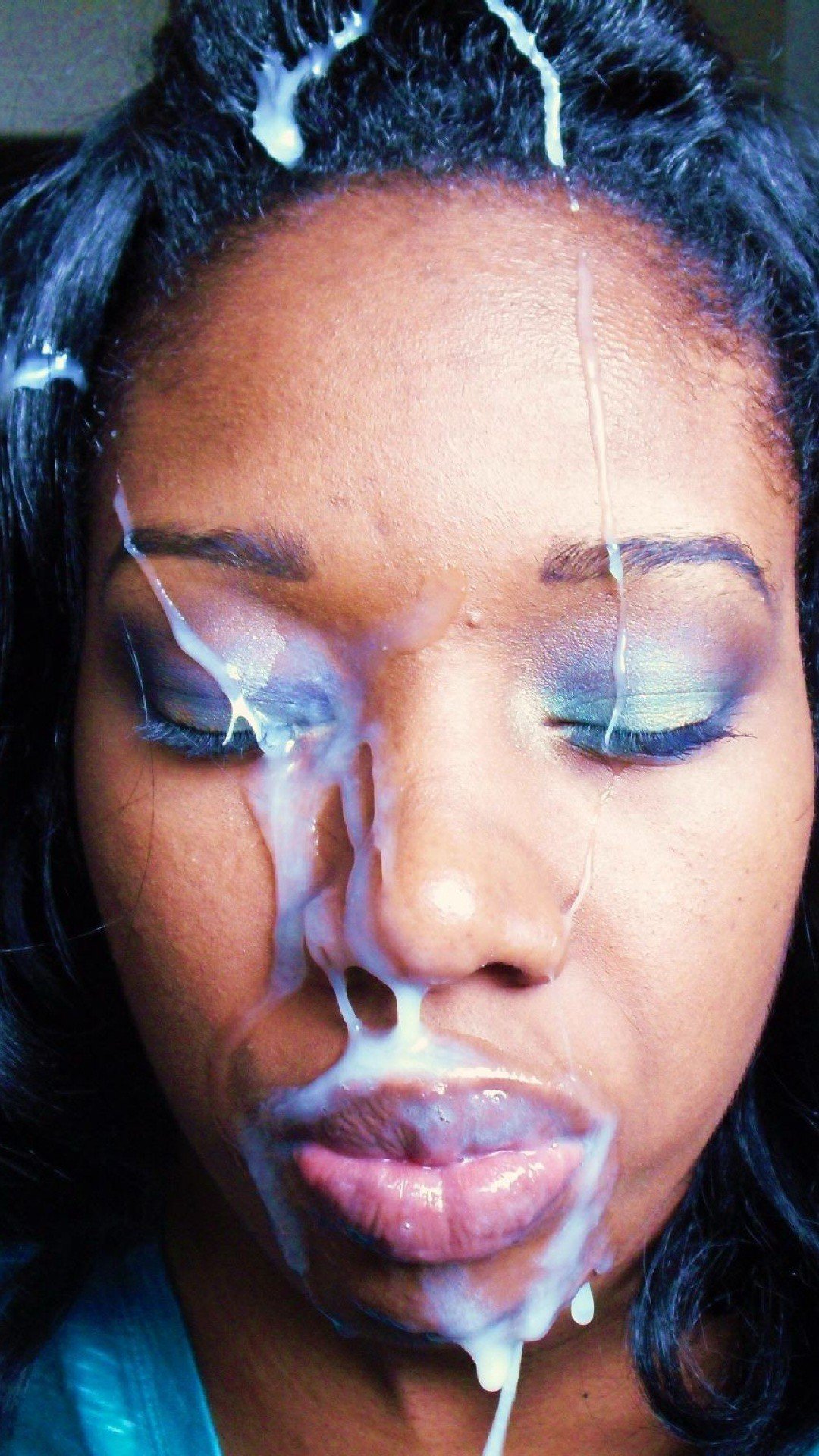 Ebony face spit - Frecum Clips on Twitter: "Ebony Facial Cumshots...