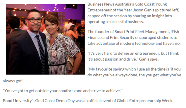 PrintManage's tweet photo. At #bonduni #demoday Tuesday night. https://t.co/U4yObOFPU1