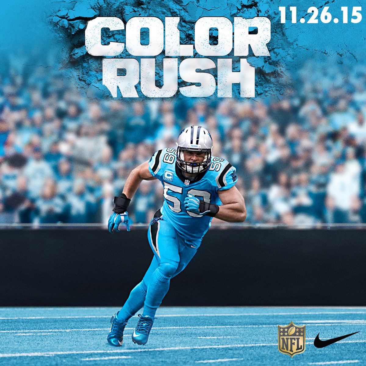 Panthers Color Rush Uniforms