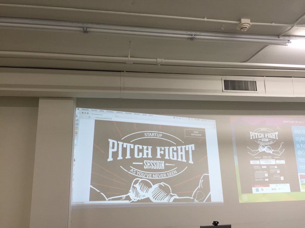 At ringside for the start of the first round between the 10 Best Latin American Startups! #VinLA2015 
<a href="/ventureinla/">Venture in LA</a>