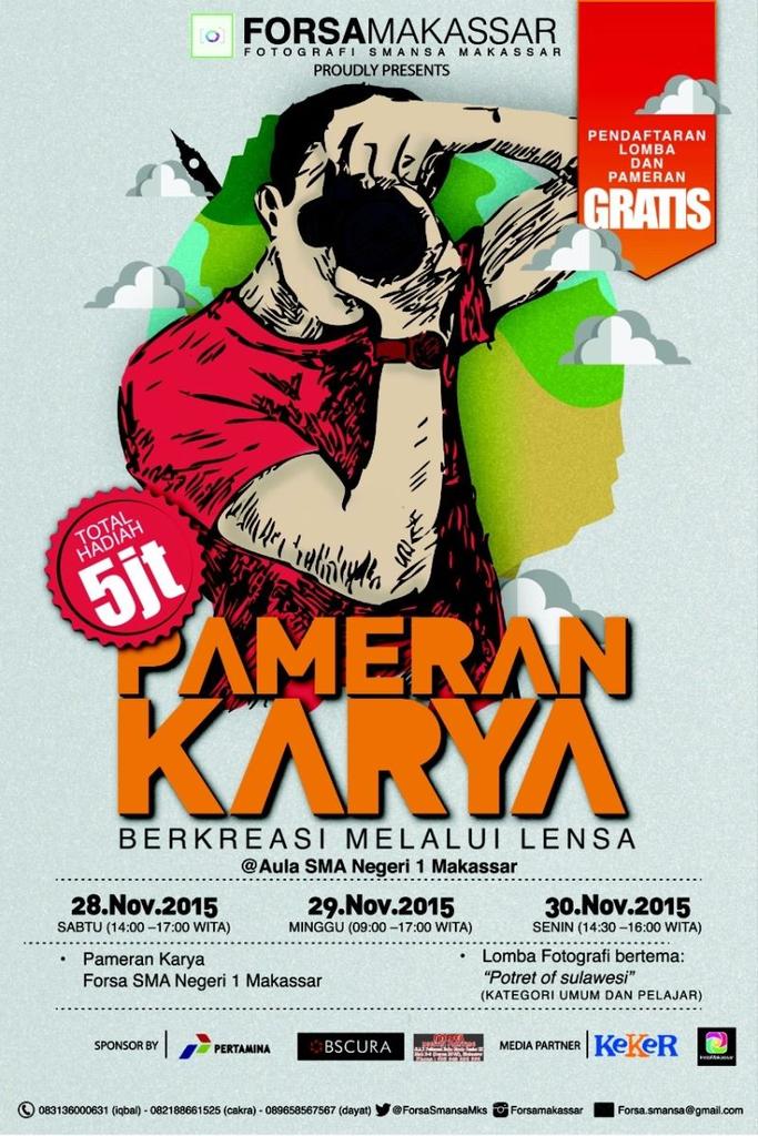 HAI GUYS🙋🏻

H-8 menuju Pameran Dan Lomba Fotografi

"Berkreasi Melalui Lensa"