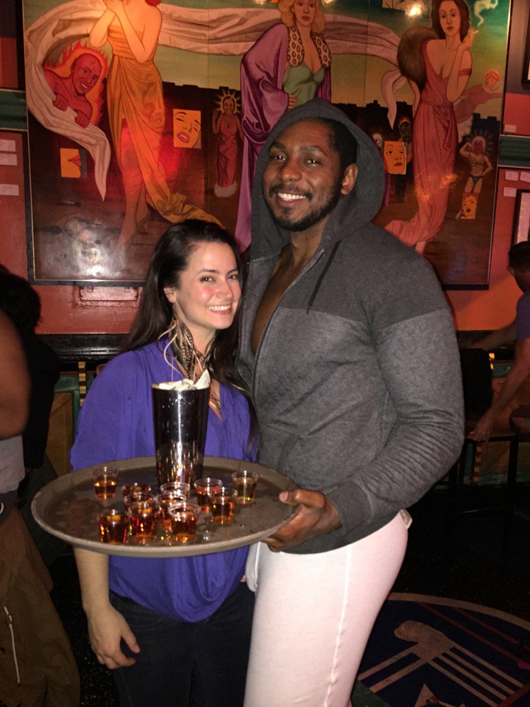 TPANBarlesque's tweet photo. The incomparable Derrick slinging shots at Big Chicks for #Barlesque. Need a better reason to come out tonight? https://t.co/uP2C2Q8blS