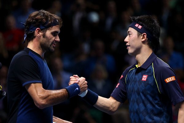 FedererFan07's tweet photo. #AllWilson rollercoaster. @RogerFederer. @KeiNishikori. @WilsonTennis #ATPWorldTourFinals #FinalShowdown https://t.co/fzsXaGgct1