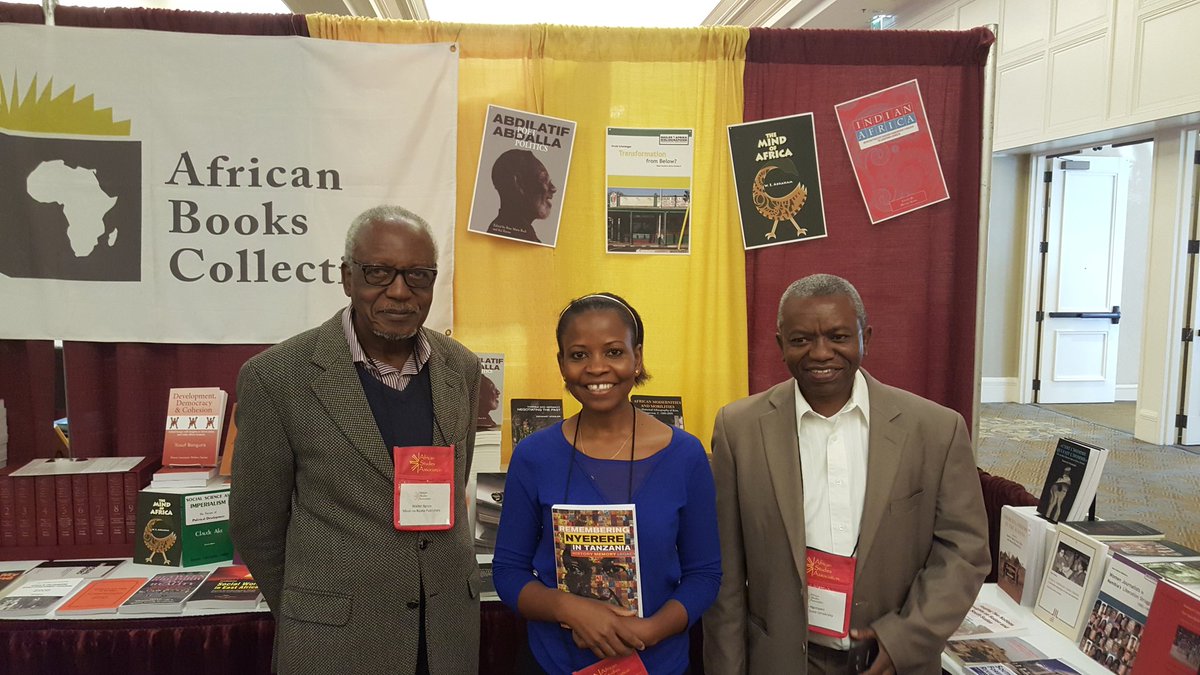aikande's tweet photo. Great moment  with great people (Mzee Mkuki and Prof. Ngonyani) at #ASA2015 in San Diego.  Me holding our new book.. https://t.co/CEp7NewEdo