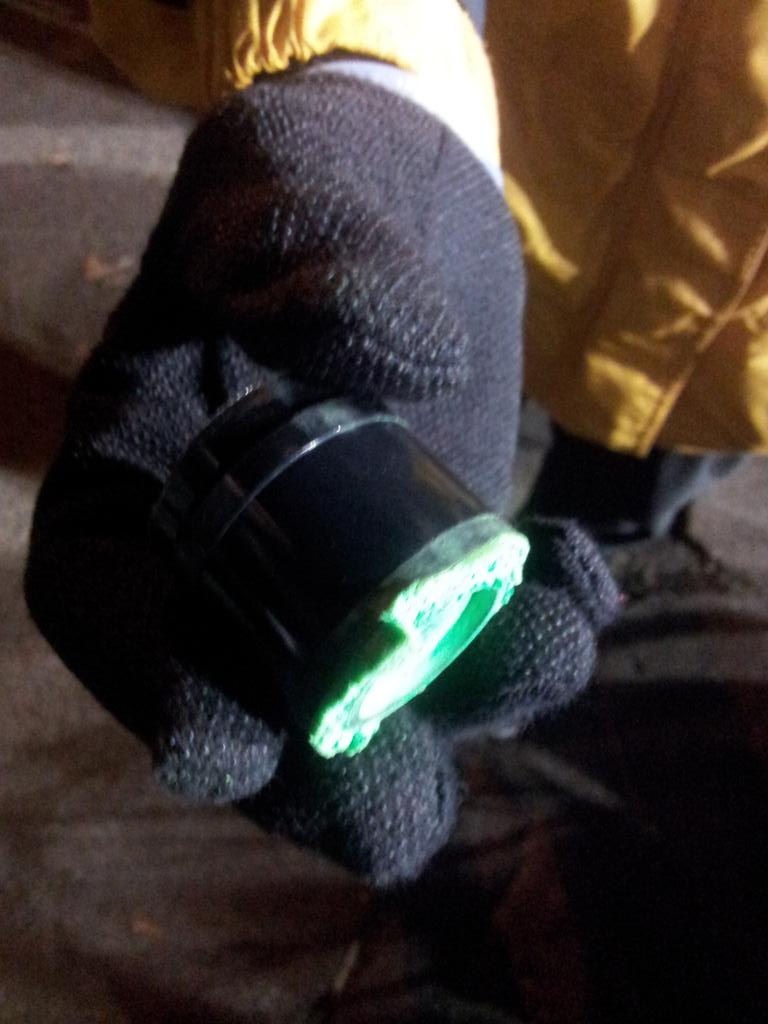 EthanNuss's tweet photo. Police fired this marker bullet into  #Justice4Jamar encampment. https://t.co/DPr8khrGvQ