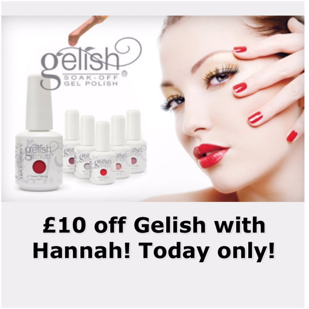 MiaCarmenSalon's tweet photo. £10 off Gelish with Hannah today only! 01473 325981 Book now! #gelishoffer #ipswich #ipswichoffer #beautydeal https://t.co/Jagg3eU100