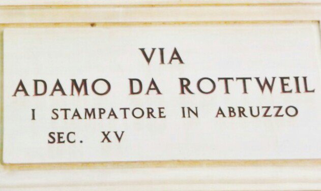 natourarte_info's tweet photo. #LAquila : #mostra su Adamo da Rottweil fino al 24/11 https://t.co/m90A7ehN5A #stampa #libri #Gutenberg #takeAbruzzo https://t.co/34HElk0HH5