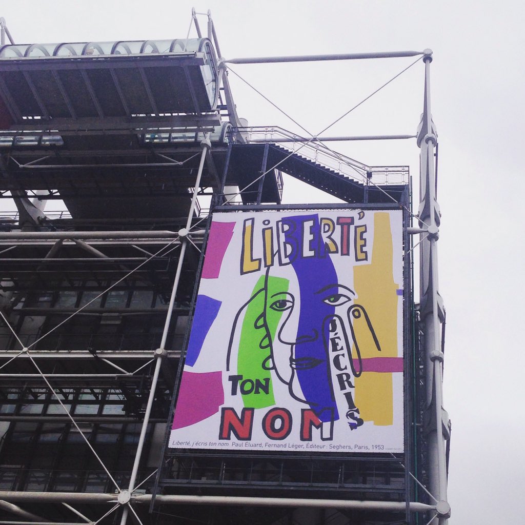 CentrePompidou's tweet photo. Les créations de #PaulEluard et #FernandLéger "expriment la force de la création face à la barbarie." #Lasvignes https://t.co/POZVKDwVtT