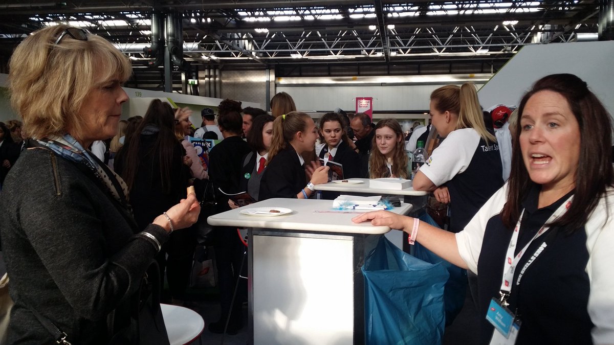 forrestleigh's tweet image. @ABPFuture @gifhe Julie takes the taste challenge @worldskillsuk