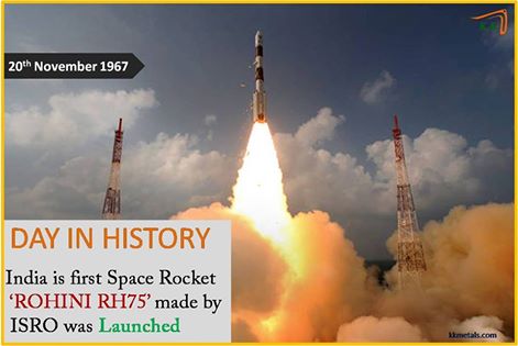 kkmetals's tweet photo. This Day in History 
First Indian made Sounding Rocket 'Rohini RH75' launched into space from Thumba Equatorial https://t.co/LjA2bkLHxZ