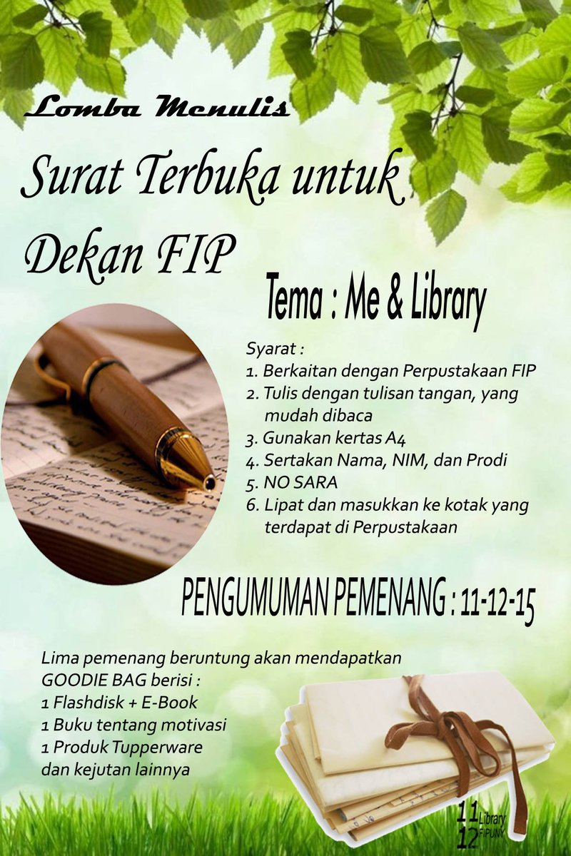 libraryfipuny's tweet photo. @HIMAPPBUNY @himaPaudUNY @himplus_uny @himatpuny @himpunanplbuny @PsikologiUny @himaapuny @HimaKP_fipUNY https://t.co/TaYiL36Ru6