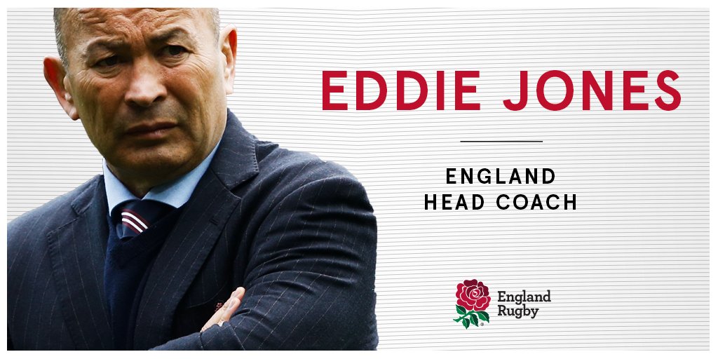 Eddie Jones has been named as the England Head Coach on a four year deal.  ow.ly/US6TX