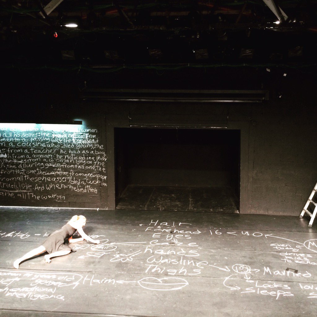 RebeccaEnde's tweet photo. A really brave performance artist. The Other Body at Tmu-na Theatre in Tel Aviv. https://t.co/fG4D7ekCET