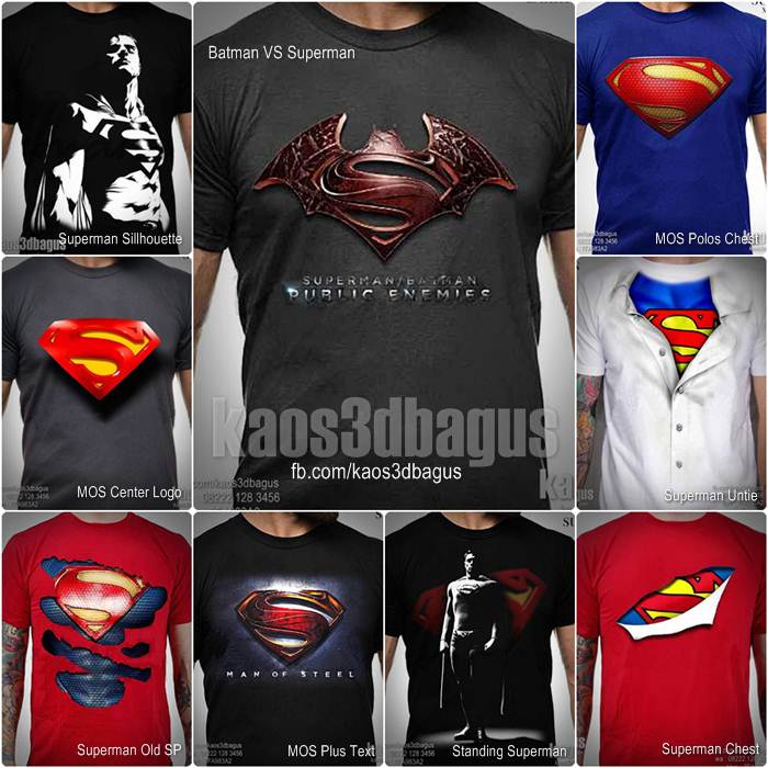 kaos3dbagus's tweet photo. Kaos 3D SUPERMAN, Kaos Superhero 3D, https://t.co/MVK42ov2zK, BBM : 7FA983A2, WA : 08222 128 3456 #SimplePisan https://t.co/E0s4AJGwYR