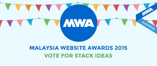 joomshaper's tweet image. RT @stackideas Vote for us on Malaysia Website Awards 2015! :) bit.ly/voteforusSI #stackideas #exabytes #mwa