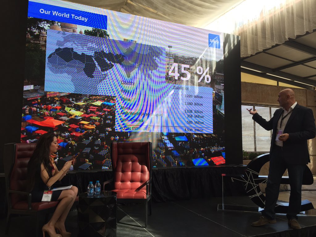 alkarmi's tweet photo. Good Morning! @ronmou &amp; Fida from @Entrepreneurme rocking the @EndeavorJo    #dealmakers15 opening talk stage https://t.co/CRlPak2s8M