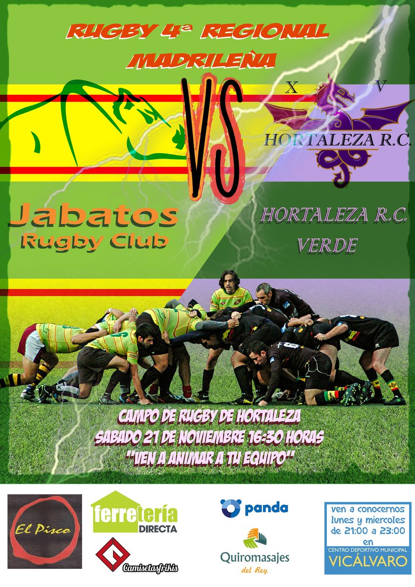 JabatosRugby's tweet photo. Y te preguntarás que dónde jugamos este finde, pues aquí tienes nuestros partidos. https://t.co/0XYoaWJts1