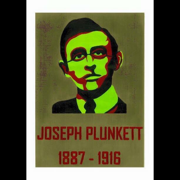 E_PhelanArt's tweet photo. Joseph Plunkett 7 Signatories Series Prints.€35/€50Frame #ireland Set unfr€150/fr€250 #1916  #christmasgifts  #2016 https://t.co/iLS7kKREvy