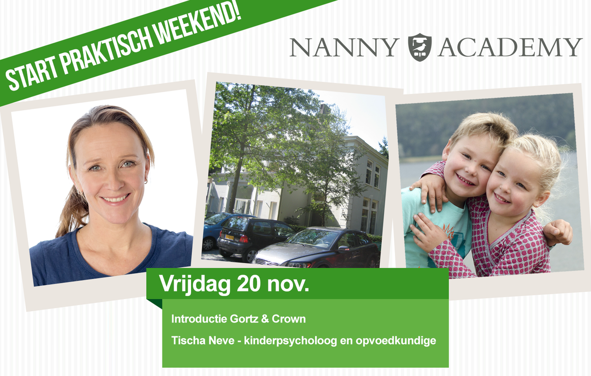 GortzCrown's tweet photo. Vandaag is het zover: de start van het praktische weekend! 
Tot vanmiddag nannies in spé! #nannyweekend #tischaneve https://t.co/3EKh7qKM9V