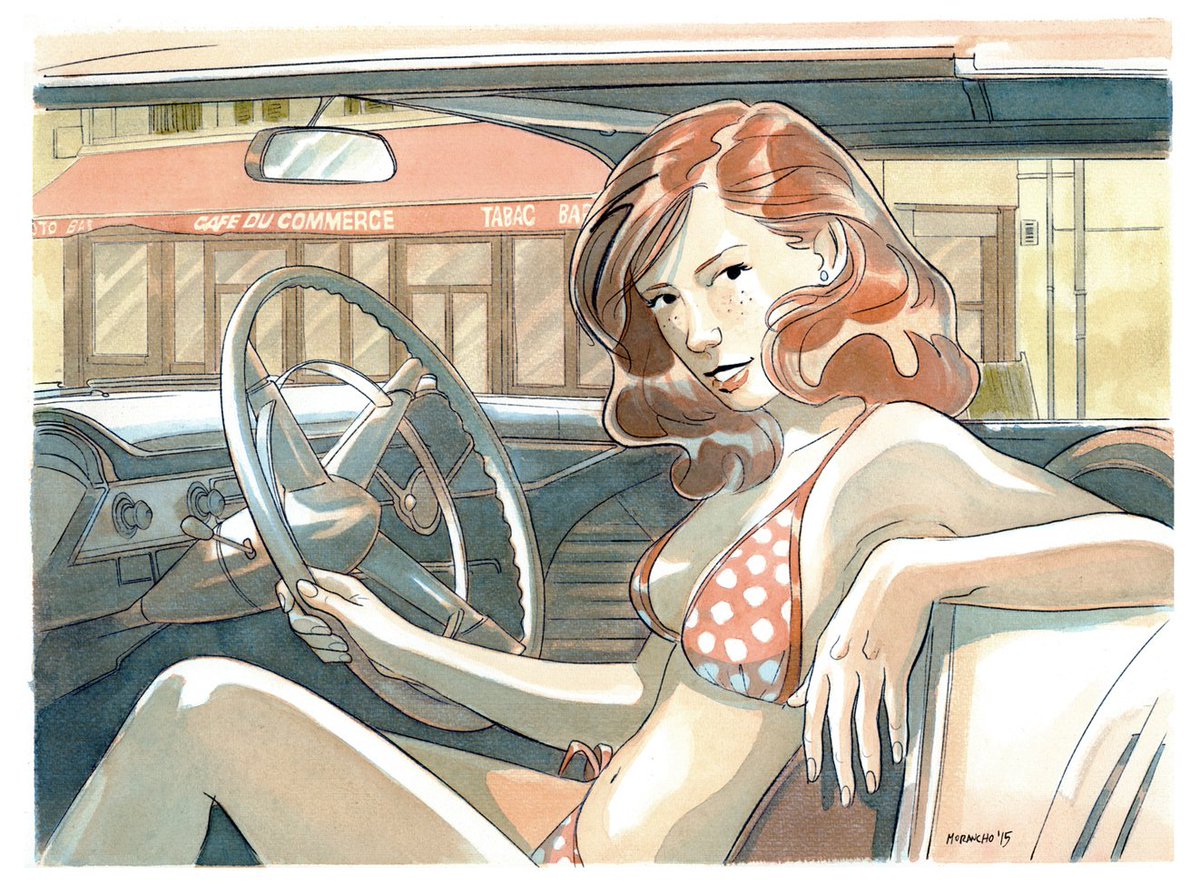 davidmorancho's tweet photo. Commission, aquarelle de Sara Lone. https://t.co/leRRYhp2Sx