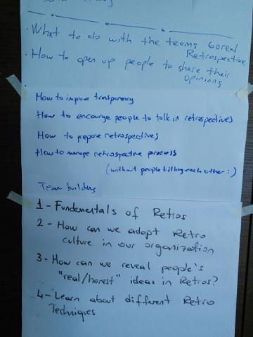 BenLinders's tweet photo. This is what the teams want to learn today at my #retroworkshop with @mentoragile. Gonna do it! https://t.co/U86dqKm8gb